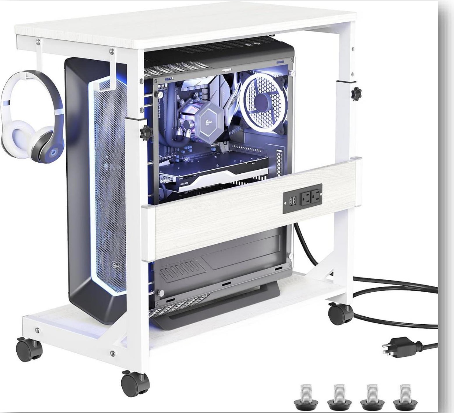 Product photo of a computer workstation cart