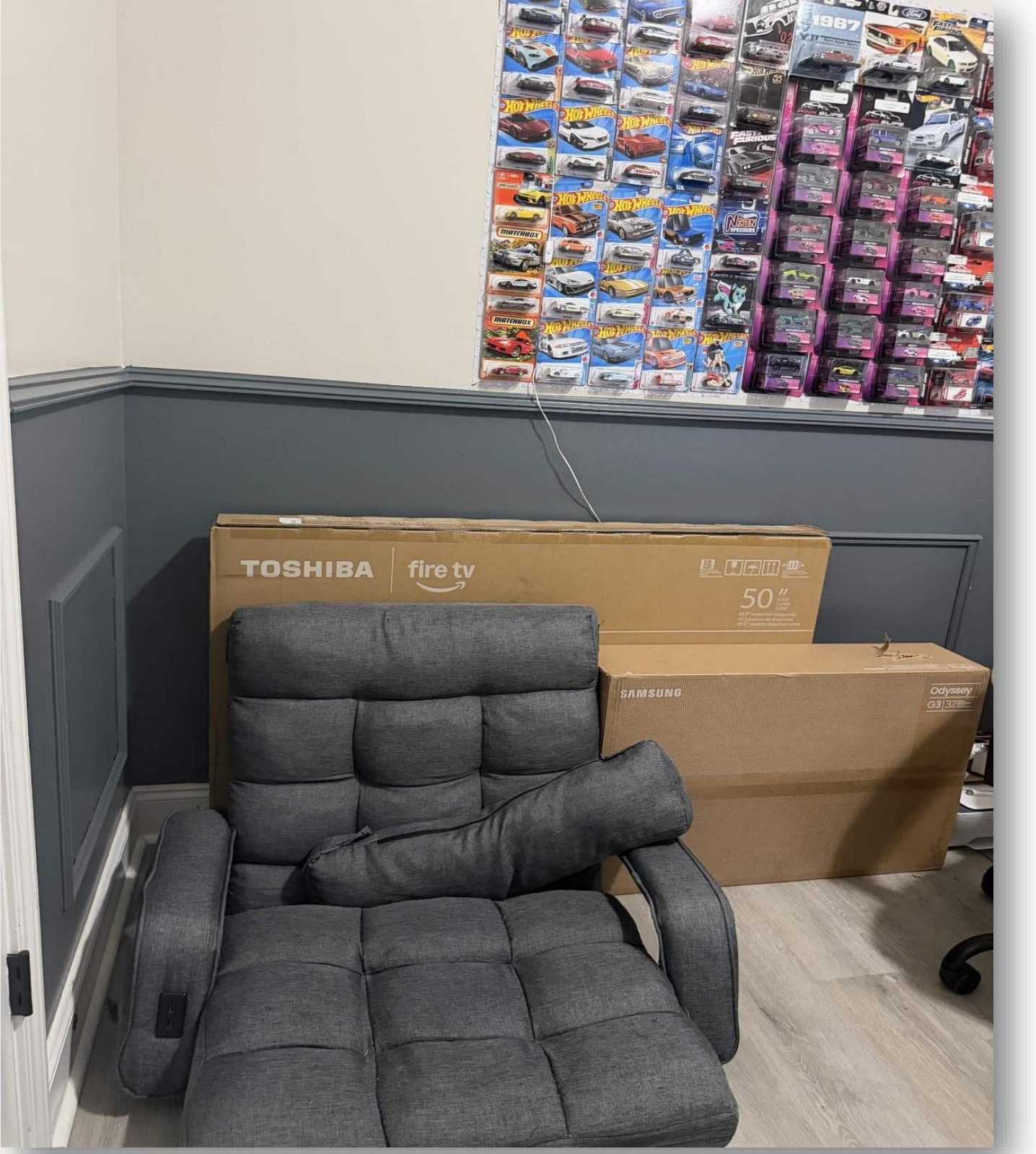 Completed recliner project in a home